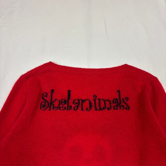 Skelanimals Cashmere Angora ChungKee Panda Sweater Women's M Grunge Goth - Picture 4 of 15